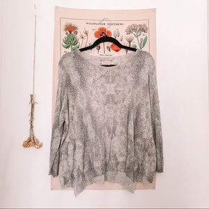 NWOT Rebecca Taylor Soft Snakeskin Thin Sweater ✨